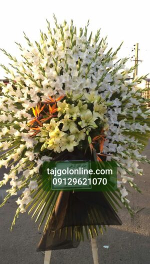 تاج گل ترحیم تسلیت ختم یادبود عزا کد C85