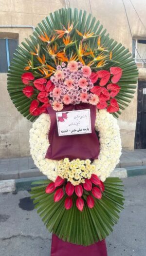 تاج گل افتتاحیه نمایشگاهی تبریک D6