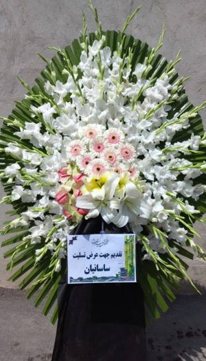 تاج گل ۱طبقه ختمی کد C114