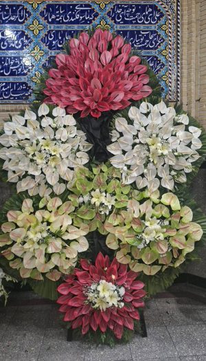 تاج گل ۷تیکه ختمی ترحیم کد C113