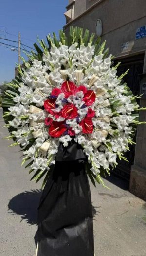 تاج گل ختمی ۱طبقه کد C171