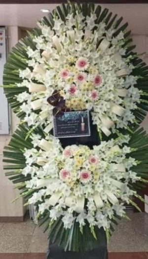 تاج گل ختم ۲طبقه کد C188