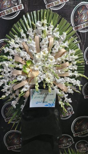 تاج گل ختم ۱طبقه ارزان کد C164